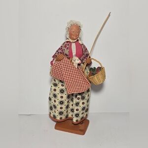 Vintage Claude Carbonel Santon de Provence - Shepherdess with Lamb